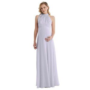 Silverdove Maternity Chiffon Halter Gown Style M455 Size 12